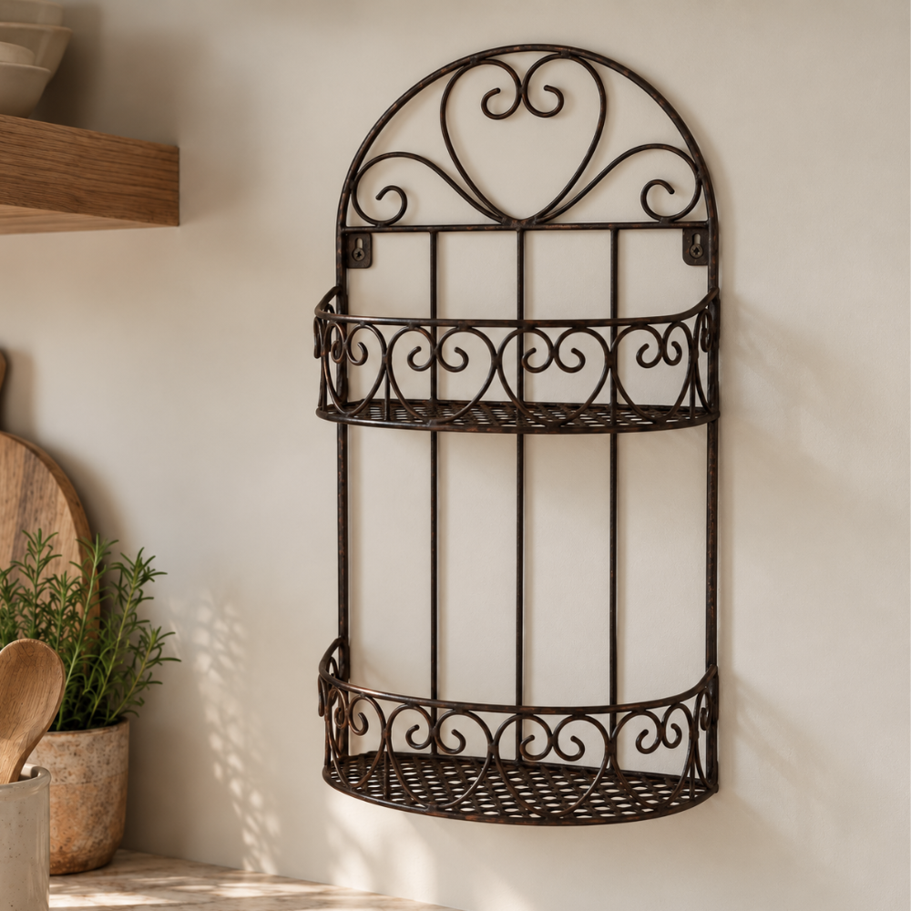 Decorative Wall Shelf | Dark Brown